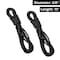 Dc Cargo 3/8in X 15' Double-Braided Nylon Dock Line, Black, 2PK 3815MRK-2 - alternate 2